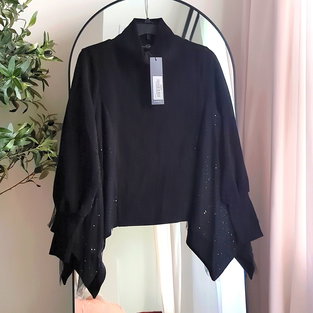 SDeer Corduroy Knit Oversized Sweater